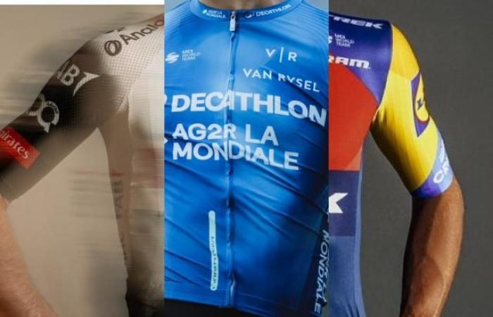 Los maillots 2025 de los equipos ciclistas del World Tour en imágenes