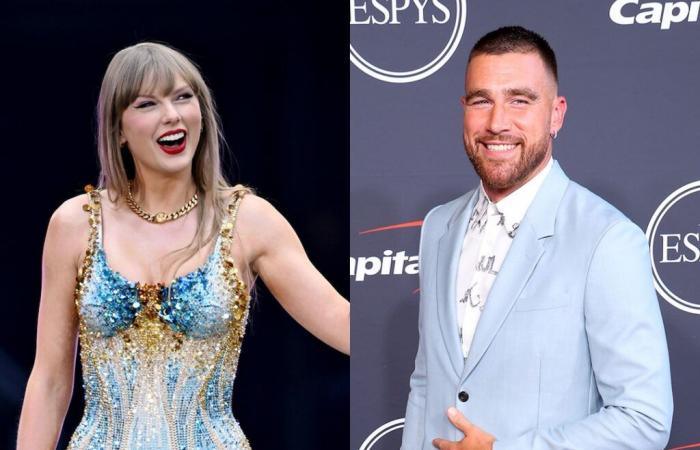 Taylor Swift reacciona al desenfadado golpe de un joven fan a Travis Kelce