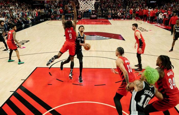 NBA: Victor Wembanyama y los Spurs regresan de la nada y ganan en Portland