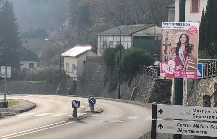 Emma Grégoire, la candidata en limusina a Miss Francia, es la estrella de su ciudad de Bort-les-Orgues