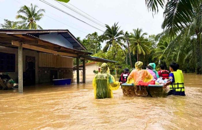 El sur de Tailandia vuelve a ser afectado por terribles inundaciones