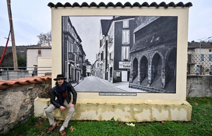 En Port-Sainte-Marie, la historia del pueblo está pintada en los antiguos transformadores