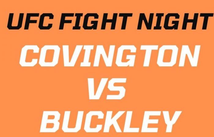 UFC Fight Night: Covington vs Buckley: ¿a qué hora y en qué canal ver las peleas en vivo?