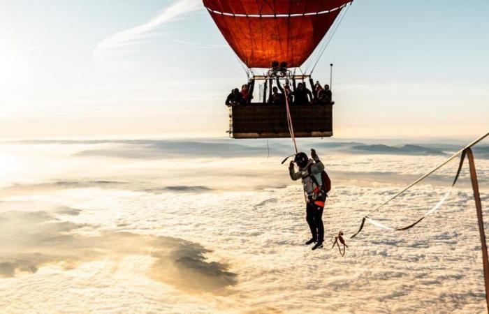 Julien Roux, el equilibrista extremo que lucha contra el vértigo a 4.832 metros de altitud