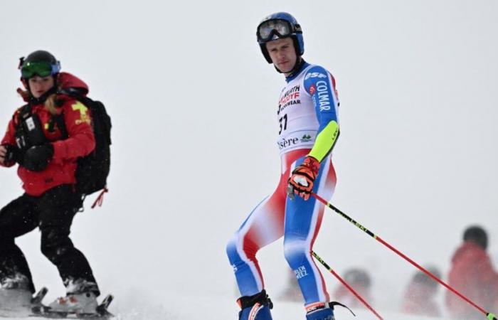 Fuerte caída de Clément Noël durante el gigante de Val d’Isère