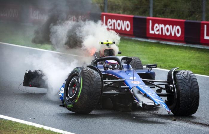 F1 – 17 accidentes en 24 Grandes Premios: el año oscuro de Williams en imágenes