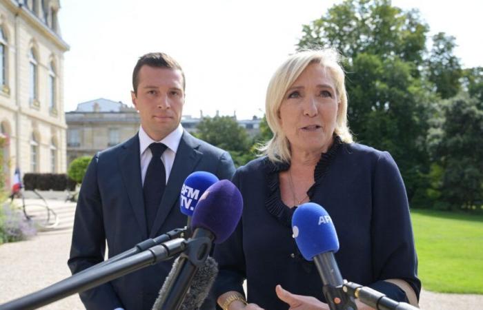 Marine Le Pen y Jordan Bardella serán recibidos en Matignon el lunes, otros invitados también