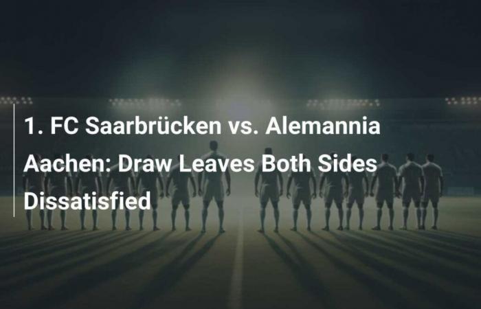 1. FC Sarrebruck vs. Alemannia Aachen: Un empate que deja a ambos equipos insatisfechos