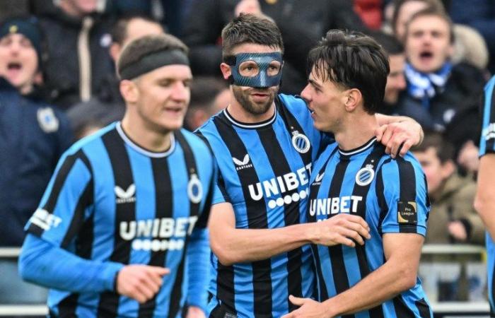 El Club Brugge sigue avanzando: los azul-negros ahora también superan al Genk y se acercan a un punto del Limburgers