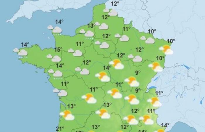 Aumento de las temperaturas, nubes en el norte, riesgo de vendavales el jueves: el tiempo de la semana en Francia