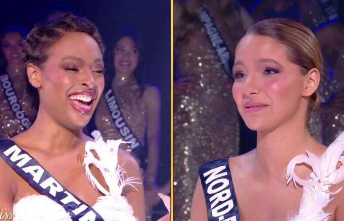 Descubra lo que se dijeron Angélique Angarni-Filopon y su primera finalista, Miss Nord-Pas-de-Calais, antes de que se anunciara el veredicto