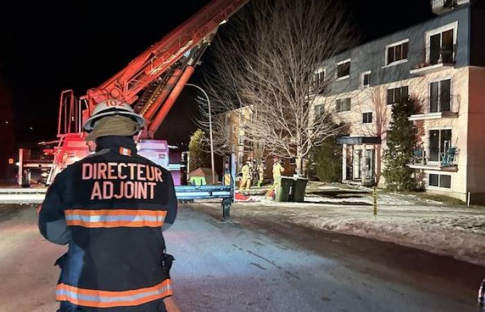 Se produce un incendio en un edificio de apartamentos de la rue de Candiac en Sherbrooke