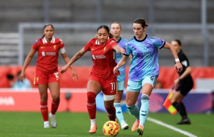 Liverpool pierde ante Arsenal en la final de la WSL 2024