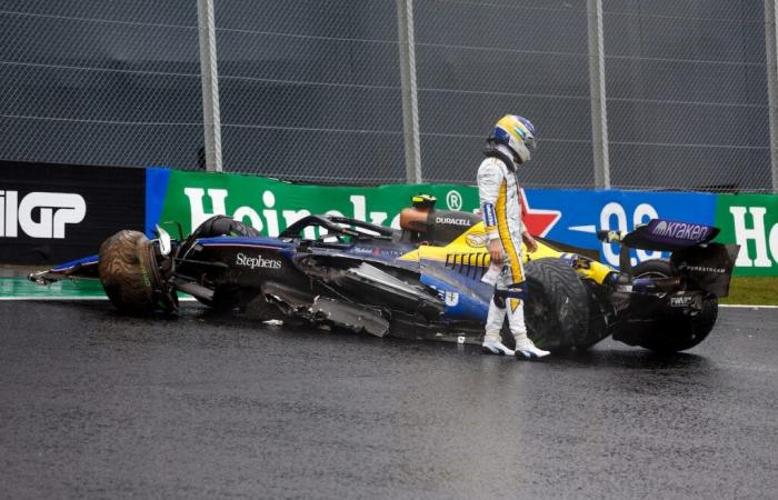 F1 – 17 accidentes en 24 Grandes Premios: el año oscuro de Williams en imágenes