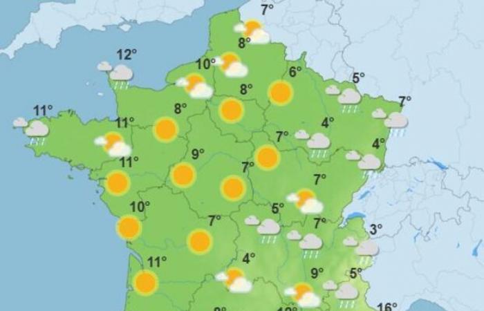 Aumento de las temperaturas, nubes en el norte, riesgo de vendavales el jueves: el tiempo de la semana en Francia