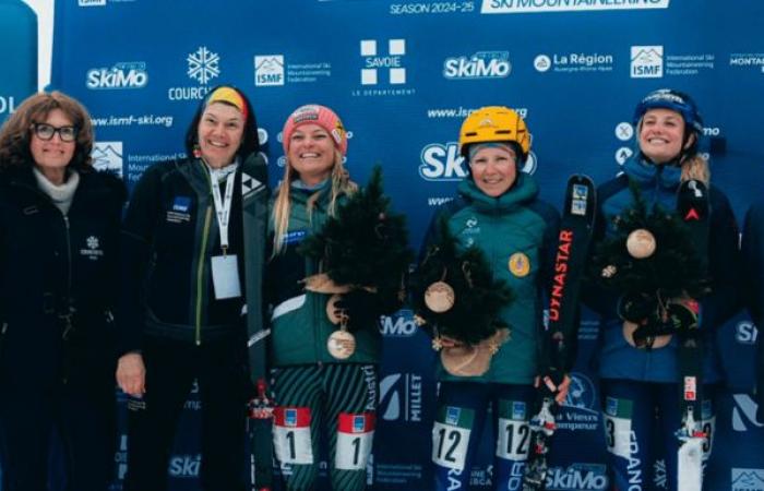 Aún enfermo, Axelle Gachet-Mollaret supera la carrera vertical