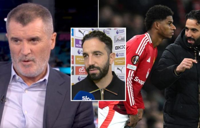 Roy Keane hace una afirmación ‘mala’ mientras reacciona ante la eliminación de Ruben Amorim de Marcus Rashford del equipo de Man Utd – Man Utd