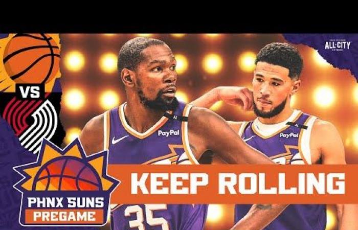 ANTES DEL JUEGO: ¿Durant y Booker mantendrán la ofensiva de los Suns tarareando contra los Trail Blazers?