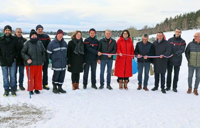 Inauguración del nuevo punto de agua contra incendios