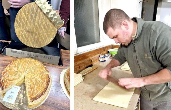 Désiré Kellens, de Fournil de Saint-Sauveur, gana el premio a la mejor galette des rois de l’Oise