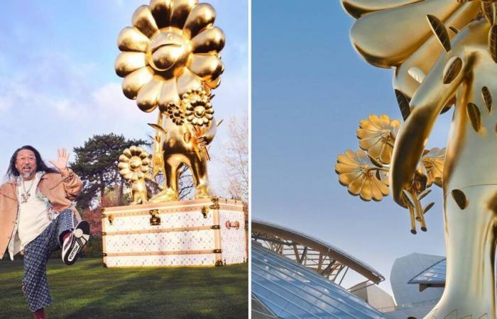 Takashi Murakami presenta una obra monumental en París