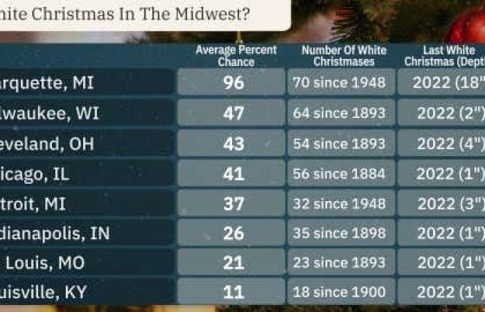 Pronóstico de Navidad blanca 2024 | Clima.com