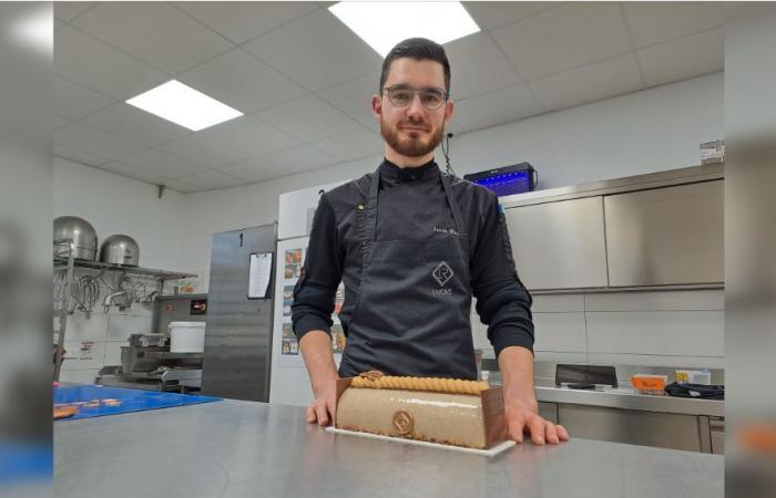 “Gourmet y contemporáneo”: la Corporación de Pasteleros del Alto Rin destaca un tronco de Navidad de Saint-Louis