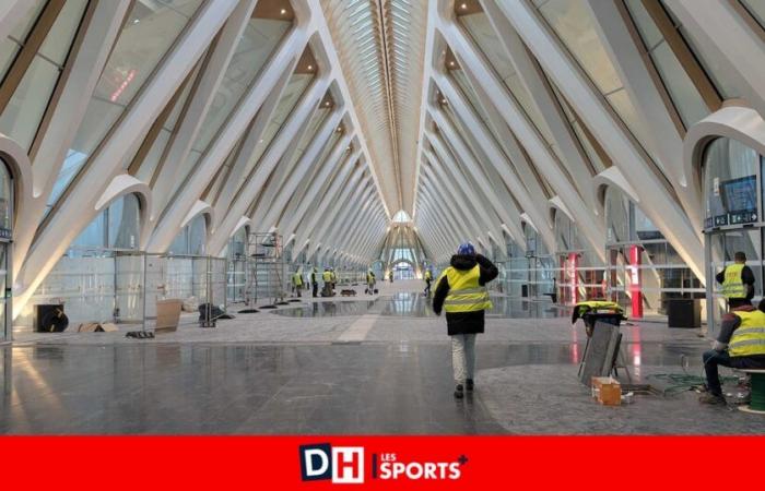 Tramo final antes de la inauguración de la nueva estación de Mons: por fin ha llegado el momento de los últimos retoques y barridos finales