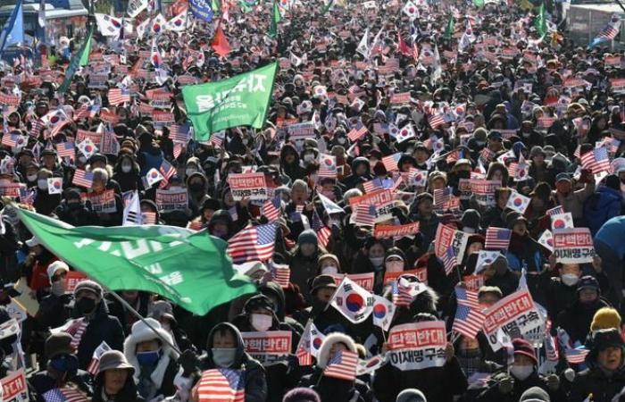 En Corea del Sur, la extrema derecha se moviliza contra el impeachment del presidente Yoon Suk Yeol