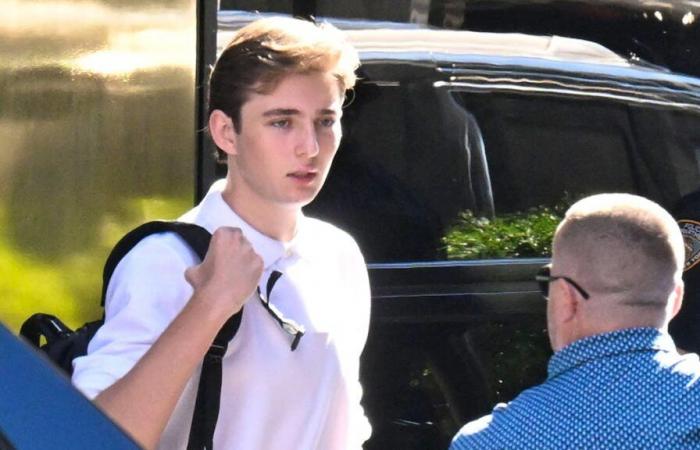 En la universidad, Barron Trump causa estragos entre los estudiantes