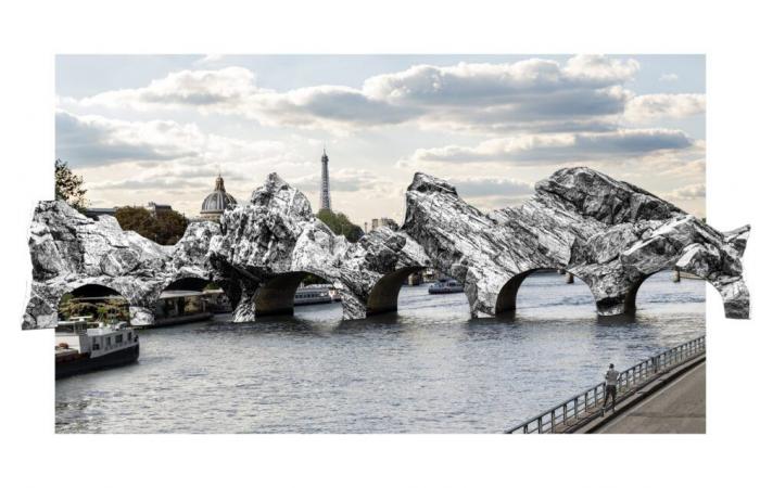 JR creará una “cueva” XXL en el Pont-Neuf para celebrar los cuarenta años del embalaje de Christo y Jeanne-Claude