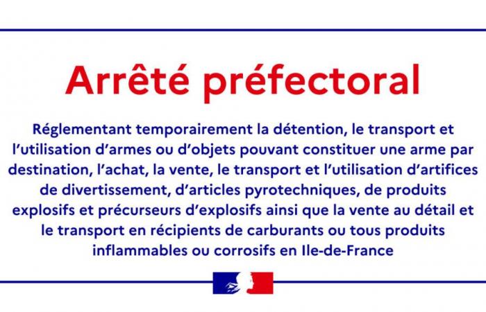 Fuegos artificiales, combustible… Un decreto prefectural regula la venta y el transporte durante las vacaciones – Seguridad pública – Seguridad y protección de la población – Acciones del Estado