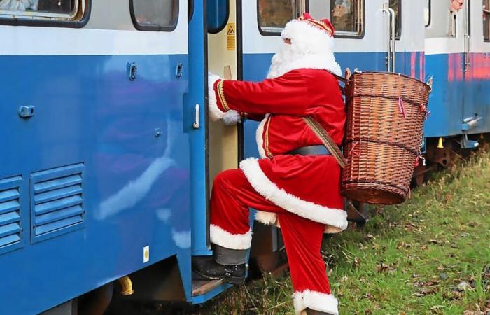 ¡Qué éxito para los trenes de Papá Noel en Pontivy!