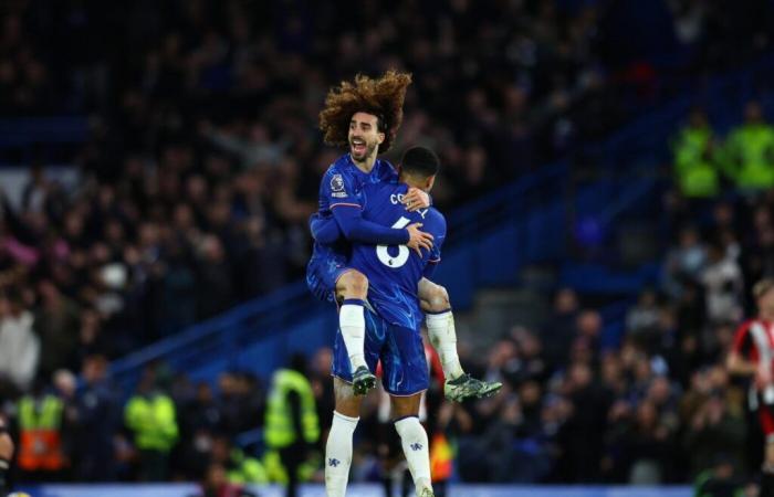 Marc Cucurella vio la roja tras el pitido final – Premier League – J16 – Chelsea-Brentford (2-1)