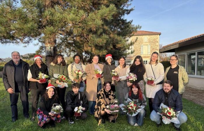 Los floristas de MFR celebraron la Navidad