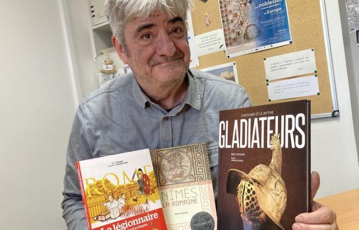 Con Eric Teyssier, la historia de la Antigüedad romana a través de gladiadores, legionarios y Nemausus