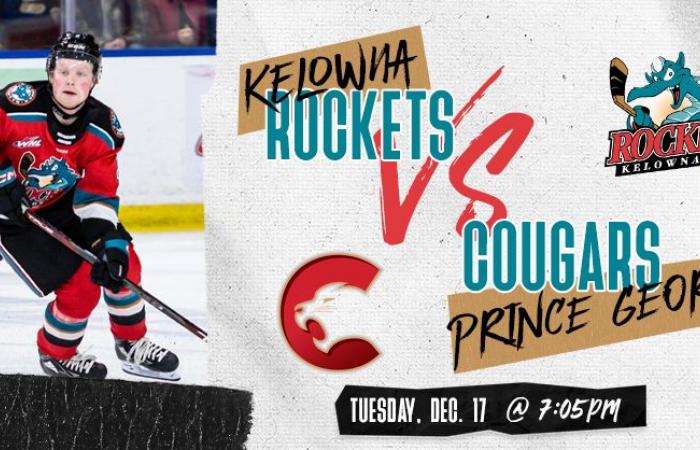 Los Kelowna Rockets reciben a los Cougars: batalla final antes de las vacaciones de Navidad