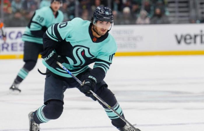 Matty Beniers de Kraken jugará su partido número 200 de la NHL