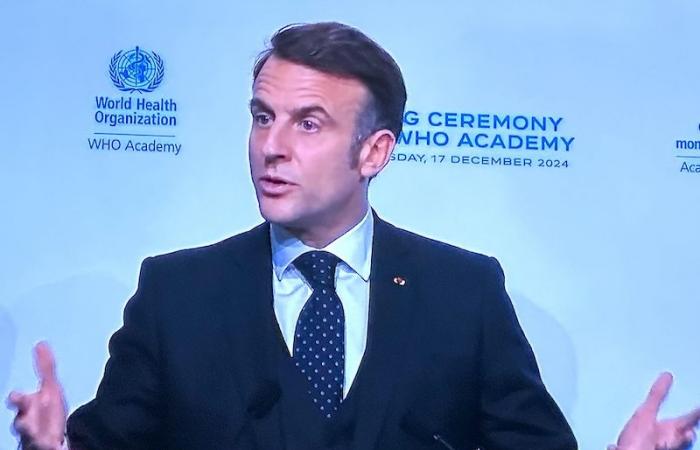 Emmanuel Macron inaugura la Academia de la OMS en Lyon