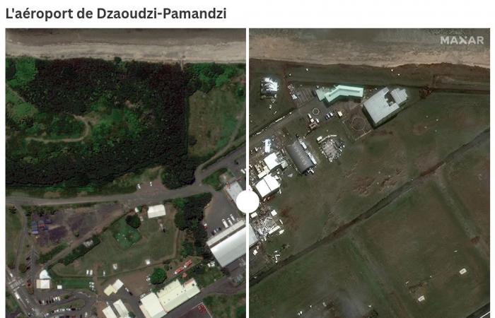 ANTES/DESPUÉS. Visualice la magnitud de los daños en Mayotte tras el paso del ciclón Chido