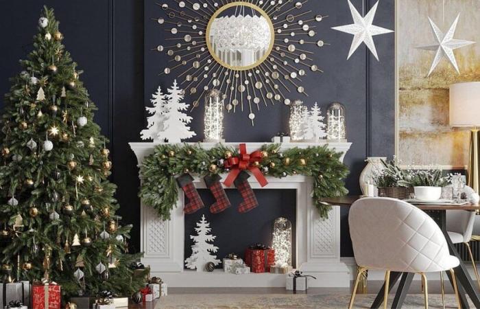 16 decoraciones festivas de chimenea para sorprender a tus invitados esta Navidad