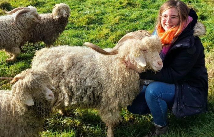 Emmanuelle transforma la lana de sus cabras en tesoros