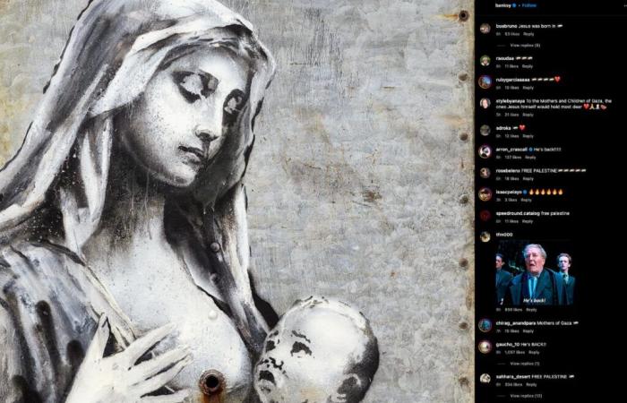 La Virgen y el Niño de Banksy: una visión inquietante de resiliencia y decadencia