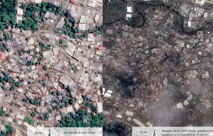 FOTOS. En Mayotte, fotografías de satélite revelan los daños sufridos por el archipiélago tras el paso del ciclón Chido