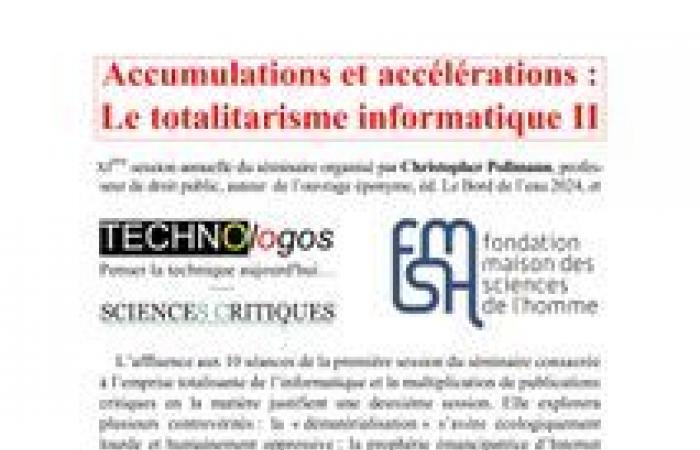 Tecnociencia, búsqueda de la omnipotencia y rechazo de los límites – EHESS – París, 75006