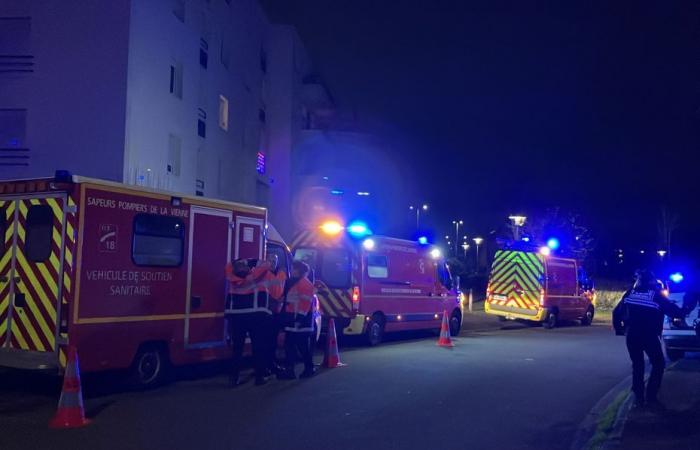 Un incendio se propaga en un aparcamiento subterráneo del barrio de Trois-Cités de Poitiers, los bomberos intervienen actualmente