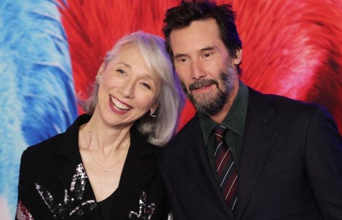 [PHOTOS] Keanu Reeves y Alexandra Grant, pareja desde hace cinco años, hacen una rara aparición pública en el estreno de la película “Sonic the Hedgehog 3”