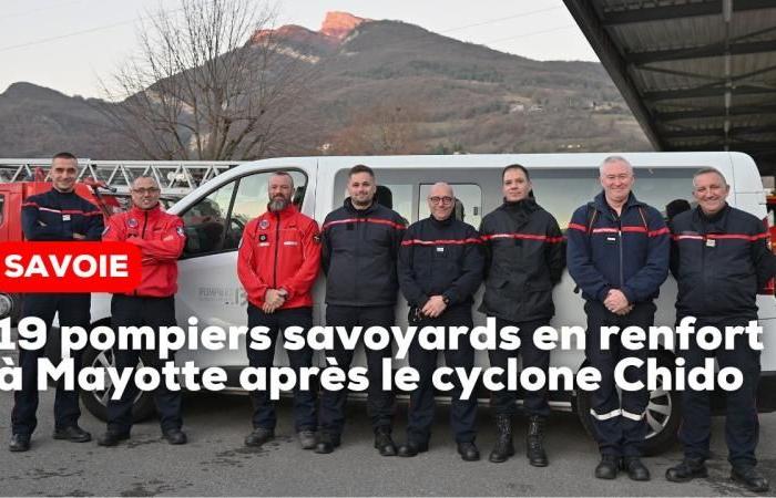 19 bomberos saboyanos como refuerzo en Mayotte tras el ciclón Chido