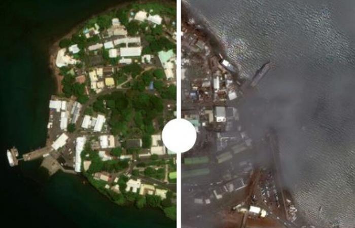 ANTES/DESPUÉS. Visualice la magnitud de los daños en Mayotte tras el paso del ciclón Chido