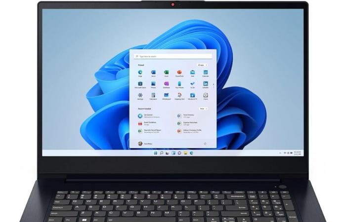 Promoción 529€ Lenovo IdeaPad 3 17ALC6 (82KV00L0FR), portátil económico Blue de 17″, cómodo, fino y ligero, escalable con 12 GB de RAM y AMD Ryzen 7 Octo Core